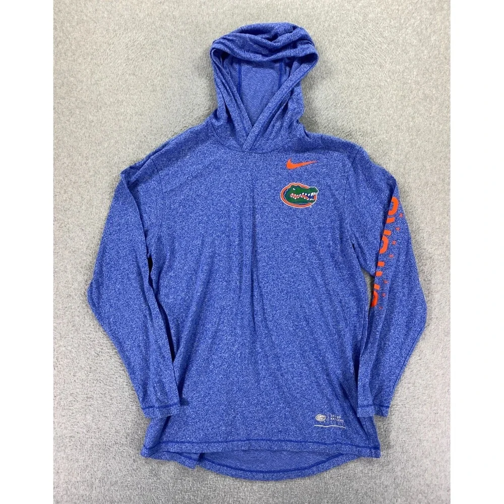 Florida Gators Nike Men's Pullover Slub Hoodie‎ Gator Nation Sz. Large Swamp Tee